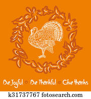 feliz, acción de gracias