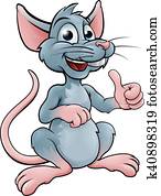 niedlich, karikatur, maus, oder, ratte niedlich, karikatur, maus, oder, ratte