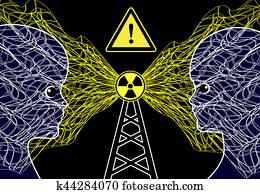 transmissão, mastros, e, risco saúde