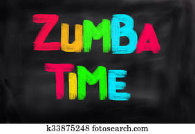 Zumba, zeit, begriff Zumba, zeit, begriff