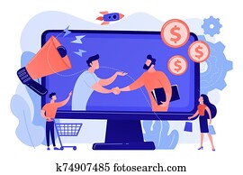 Affiliate marketing concept vector illustration. Affiliate marketing concept vector illustration.