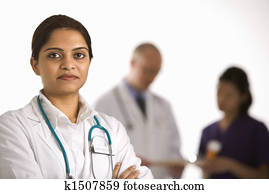 Doctor and medical staff.