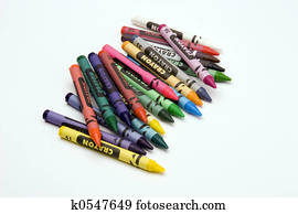 Multi coloured crayons