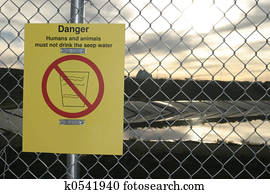 סכנה, סימן של אזהרה, w/o, נאואג'ו, שפה