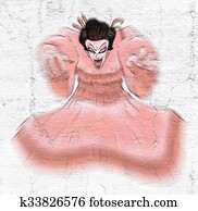 芸者 イラスト イラスト K Fotosearch