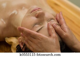 ayurvedic, massagem
