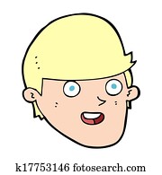 Cartoon man with big chin Clip Art | k17753141 | Fotosearch