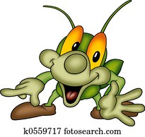 Happy green bug Happy green bug