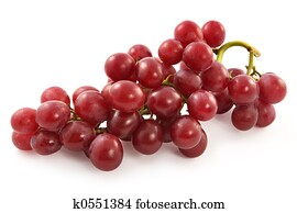 maduro, suculento, uvas vermelhas, com, grande, bagas