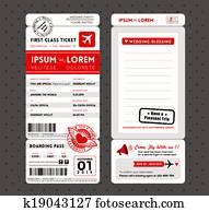Modern Boarding Pass Wedding Invitation design Template Vector Modern Boarding Pass Wedding Invitation design Template Vector