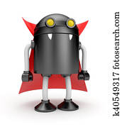 Robot vampire. 3d illustration Robot vampire. 3d illustration