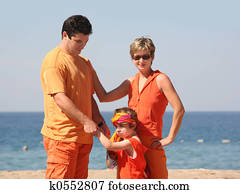 משפחה, על החוף