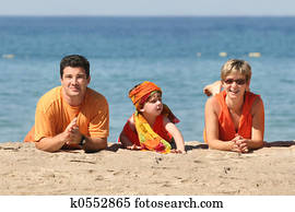 משפחה, על החוף