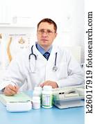 medicīnas students, ārsts, man.