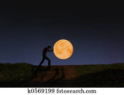 pushing the moon pushing the moon