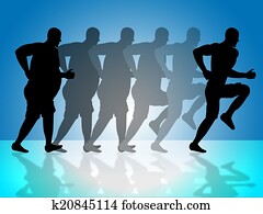 Weight Loss Represents Get Fit And Dietary Weight Loss Represents Get Fit And Dietary