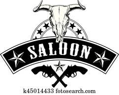 westliche, salon, design westliche, salon, design