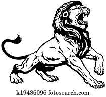 שאגני, אריה, שחור, לבן