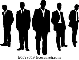 hommes affaires, gangster