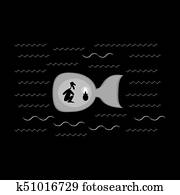 religious story of Jonah sitting in the whales bowels religious story of Jonah sitting in the whales bowels