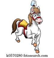 White circus Horse White circus Horse