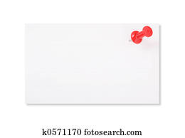 White Paper and Red Push Nail