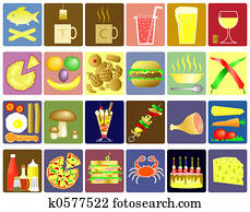 איקונים של אוכל