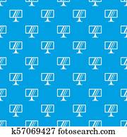 Computer monitor pattern seamless blue Computer monitor pattern seamless blue