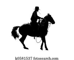 Cowboy Silhouette Cowboy Silhouette