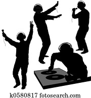 DJ silhouettes 3 DJ silhouettes 3