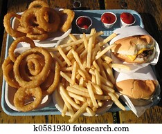 Tray of Junk Food Tray of Junk Food