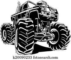 ציור היתולי, משאית של מפלצת