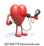 heart with arms and legs measure blood pressure heart with arms and legs measure blood pressure