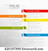Infographic timeline report template