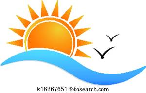 sonnenuntergang- strand, logo sonnenuntergang- strand, logo