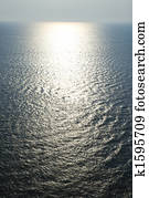 Sun on ocean.
