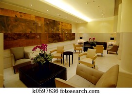 The lobby in hotel The lobby in hotel