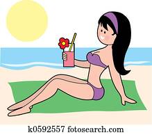 Woman in a Bikini Woman in a Bikini