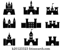 שחור, טירה, איקונים