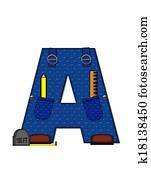 Alphabet Carpenter Tools A Alphabet Carpenter Tools A