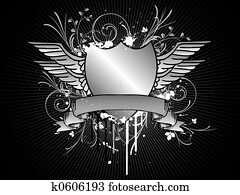 Grunge shield Grunge shield