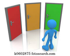 In Front Of Three Doors In Front Of Three Doors
