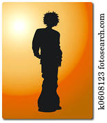 Teen silhouette Teen silhouette