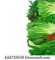 Various leafy vegetables