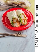 Crispy Chicken Caesar Wrap