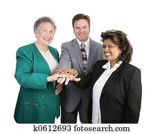 diverso, equipe negócio, -, unidade