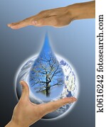 ecology, hands, responsibility