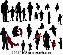 Family silhouettes Family silhouettes