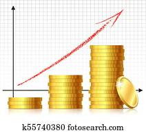 Financial success concept Financial success concept