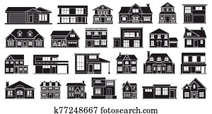 landhaus, von, haus, vektor, schwarz, satz, icon., vektor, abbildung, geb?ude, von, home., freigestellt, schwarz, satz, symbol, landhaus, von, haus, wei?, hintergrund, . landhaus, von, haus, vektor, schwarz, satz, icon., vektor, abbildung, geb?ude, von, home., freigestellt, schwarz, satz, symbol, landhaus, von, haus, wei?, hintergrund, .